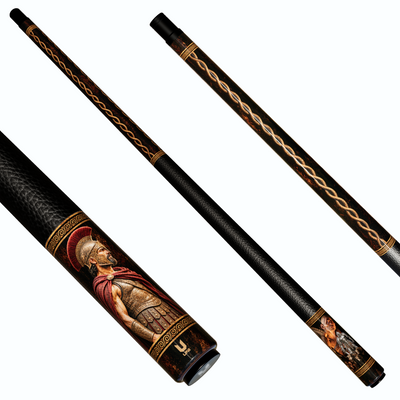 Uni Spartan Warrior Carbon Fiber Pool Cue | Greek Mythology