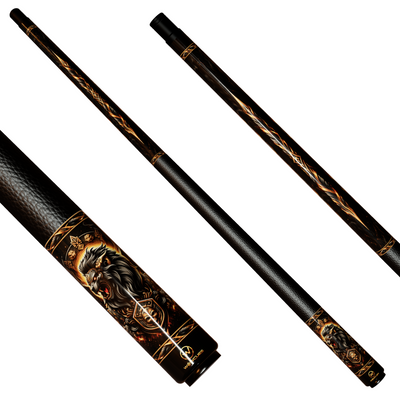 Wowcue Majestic Lion Glass Fiber Pool Cue | Power & Courage
