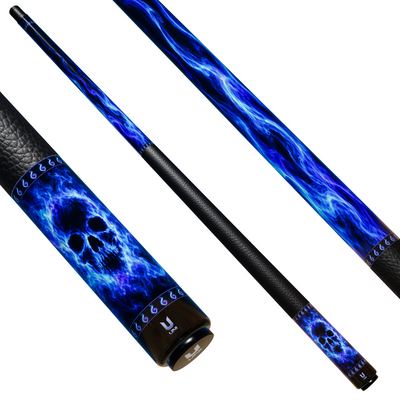 Uni Skull Smoke Carbon Fiber Pool Cue | Smoke Skull