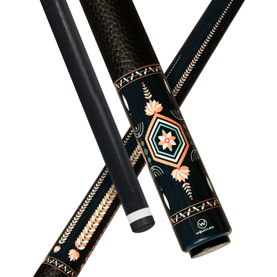 Wowcue Floral Geometric Art Glass Fiber Pool Cue | Artful Design