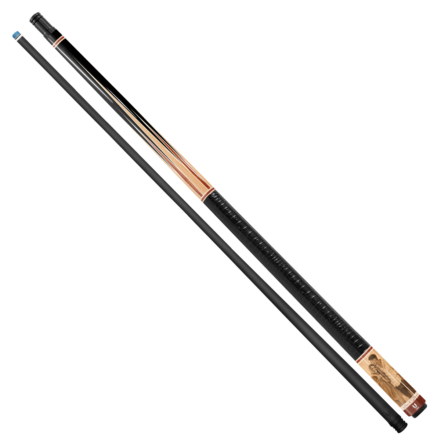 Couple Memory Custom Pool Cue – Your Photo on Carbon Fiber Cue