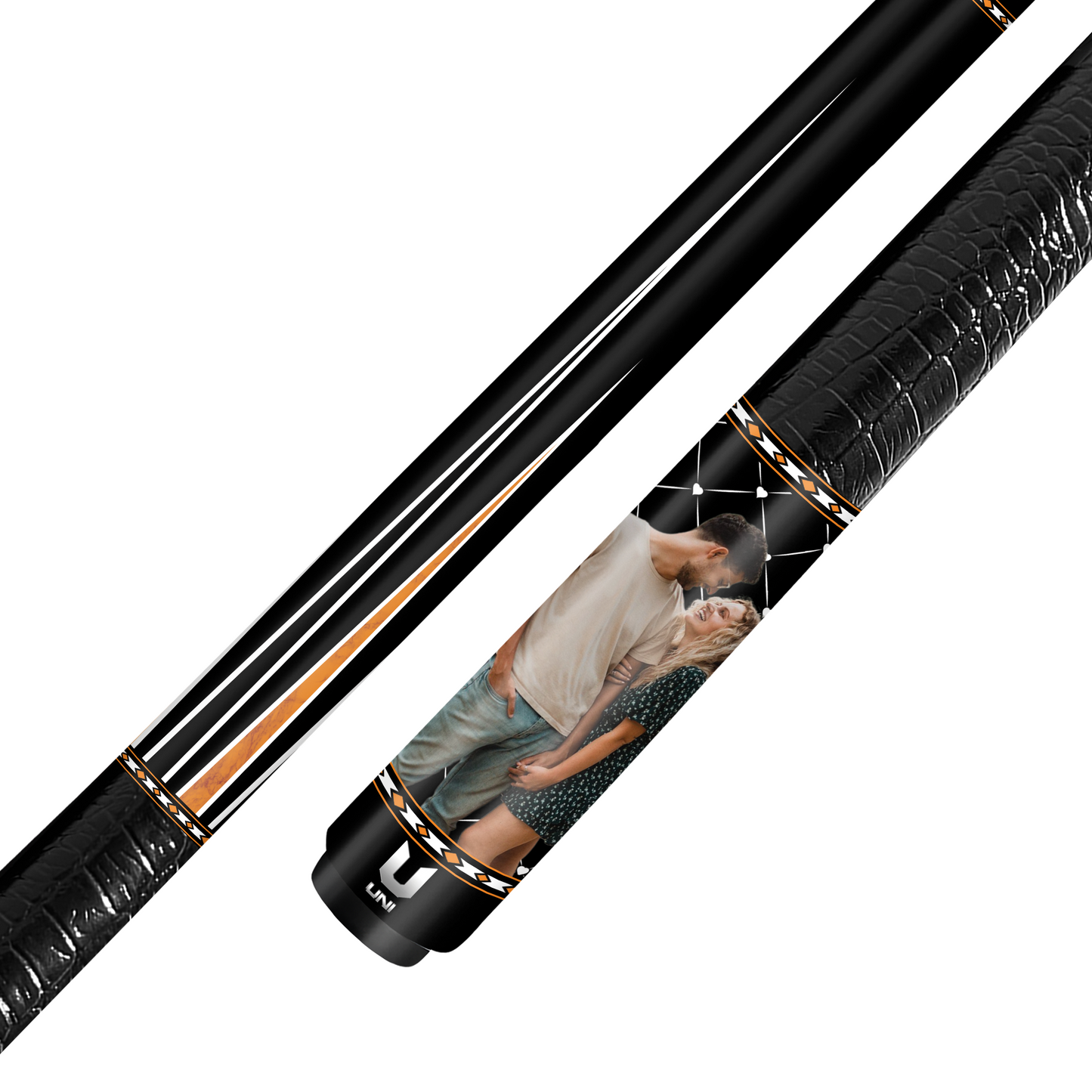 Gậy bi-a sợi carbon in ảnh cặp đôi theo yêu cầu – Gậy bi-a in ảnh lãng mạn cá nhân hóa