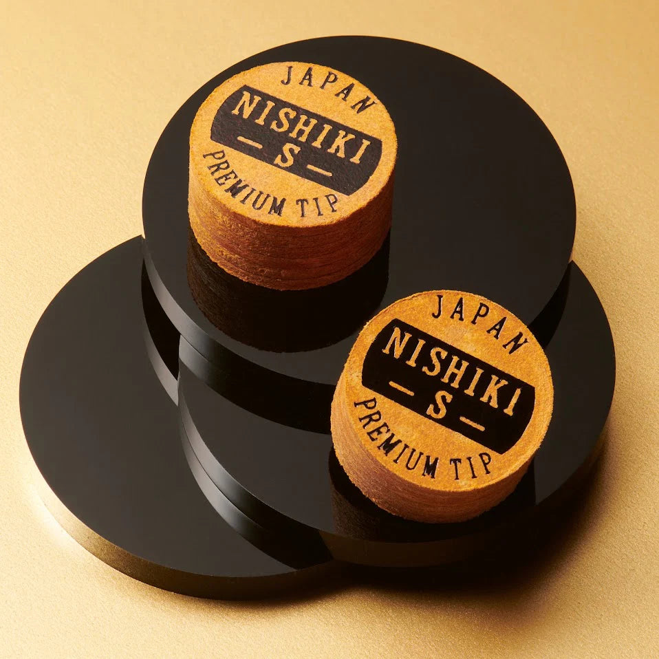 NISHIKI PREMIUM POOL CUE TIP - BROWN