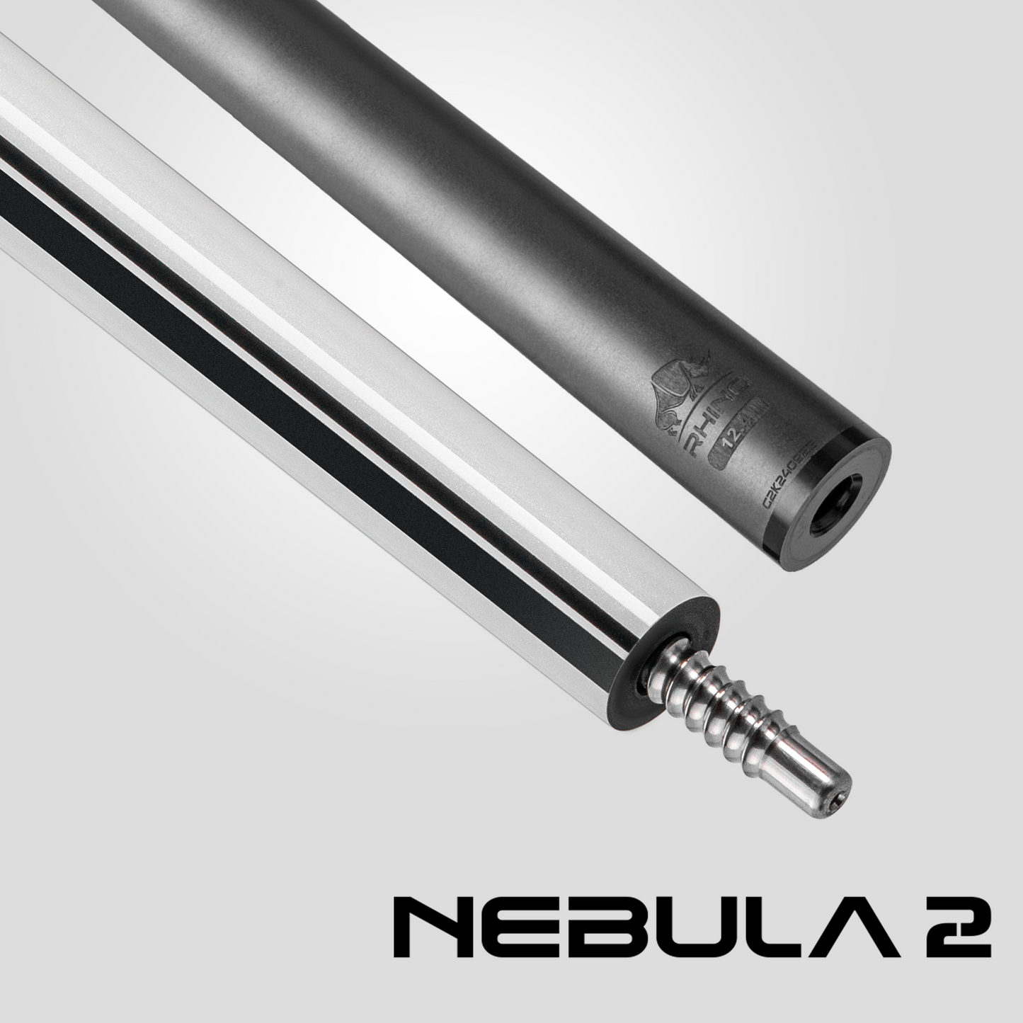 Nebula 2 Pool Cue - Pure White - 3D Grip