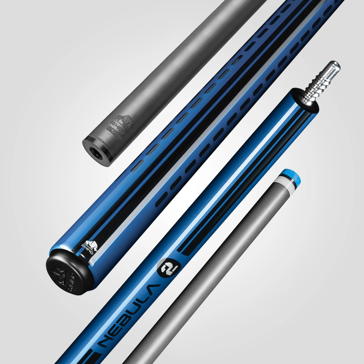 Nebula 2 Pool Cue - Sky Blue - Wrapless