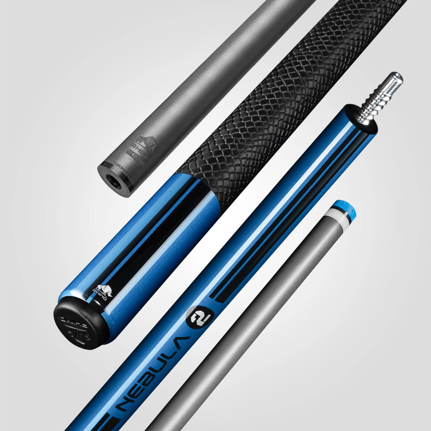 Nebula 2 Pool Cue - Sky Blue - Sport Wrap