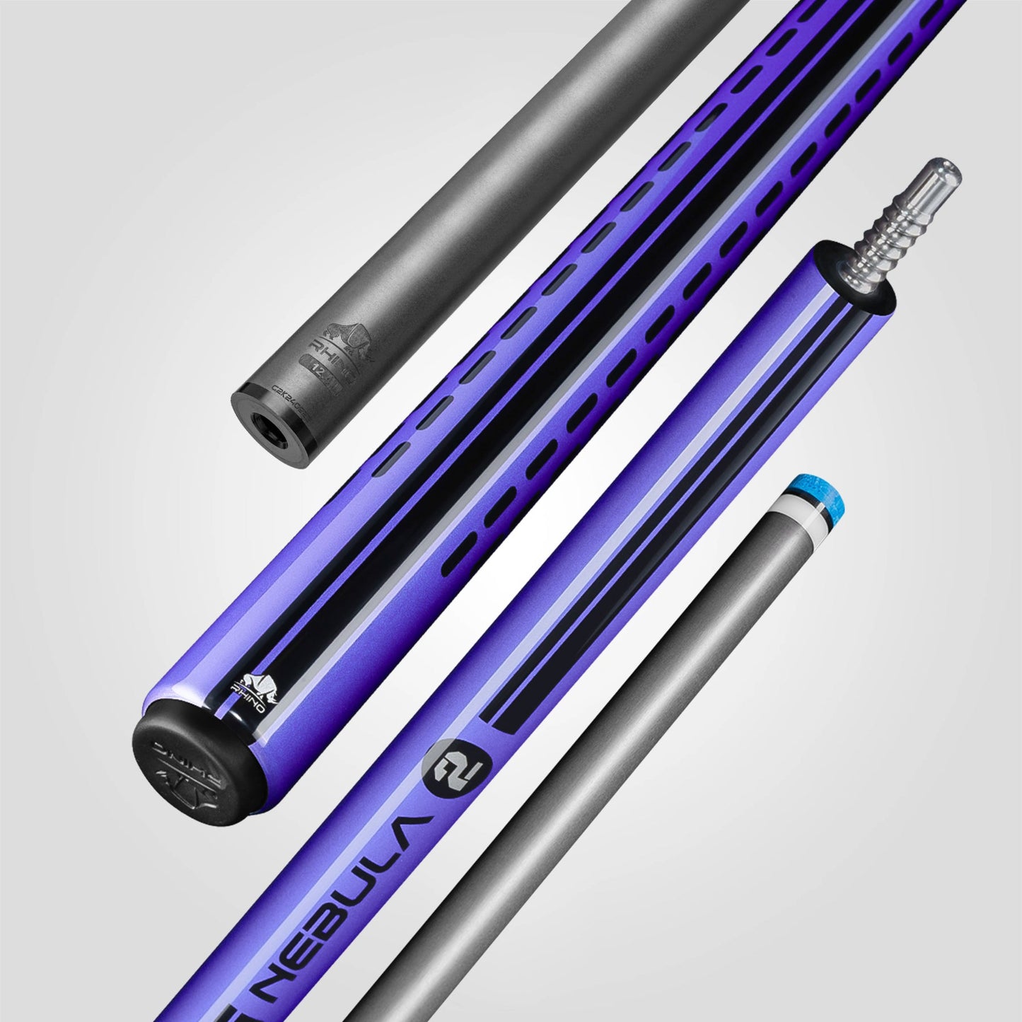 Nebula 2 Pool Cue - Amethyst Purple - Wrapless