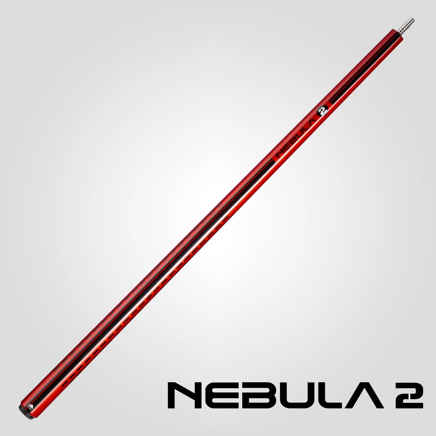 Nebula 2 Pool Cue - Crimson Red - 3D Grip