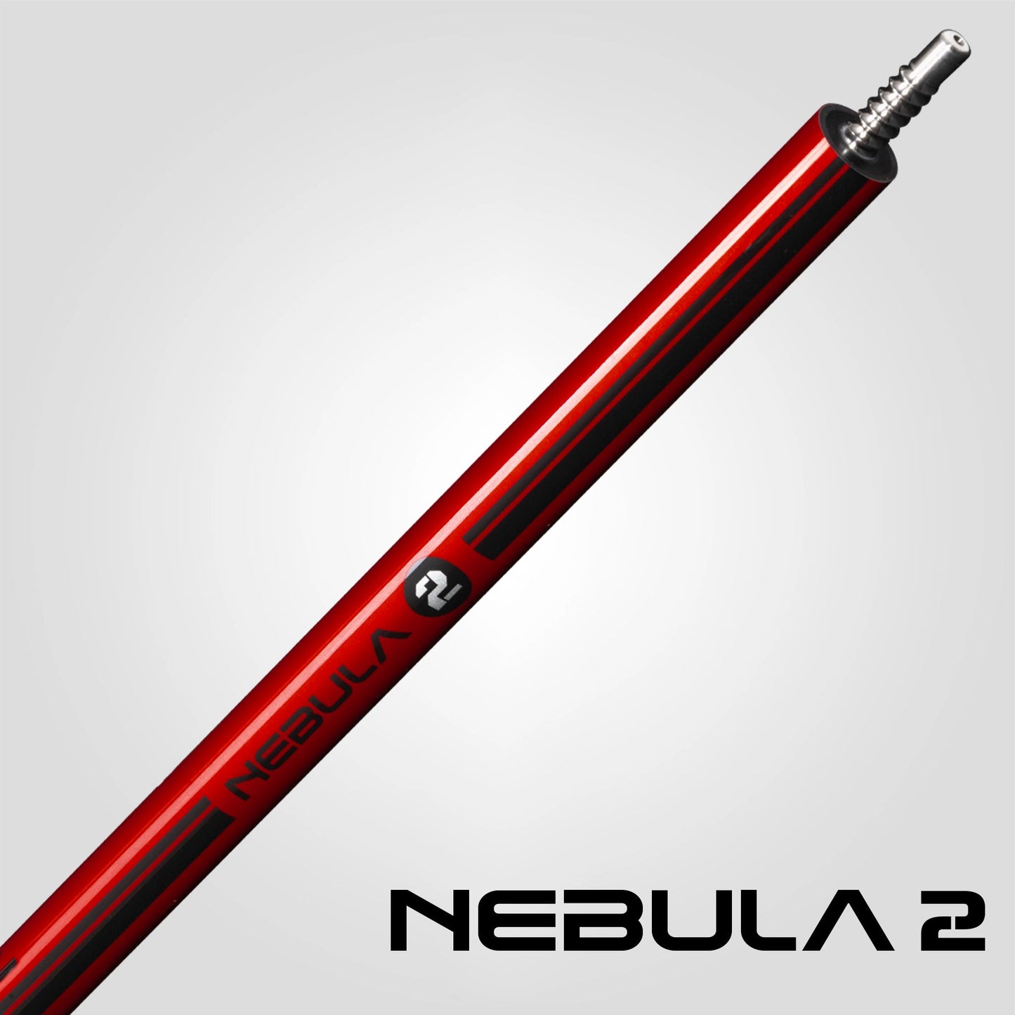 Nebula 2 Pool Cue - Crimson Red - 3D Grip
