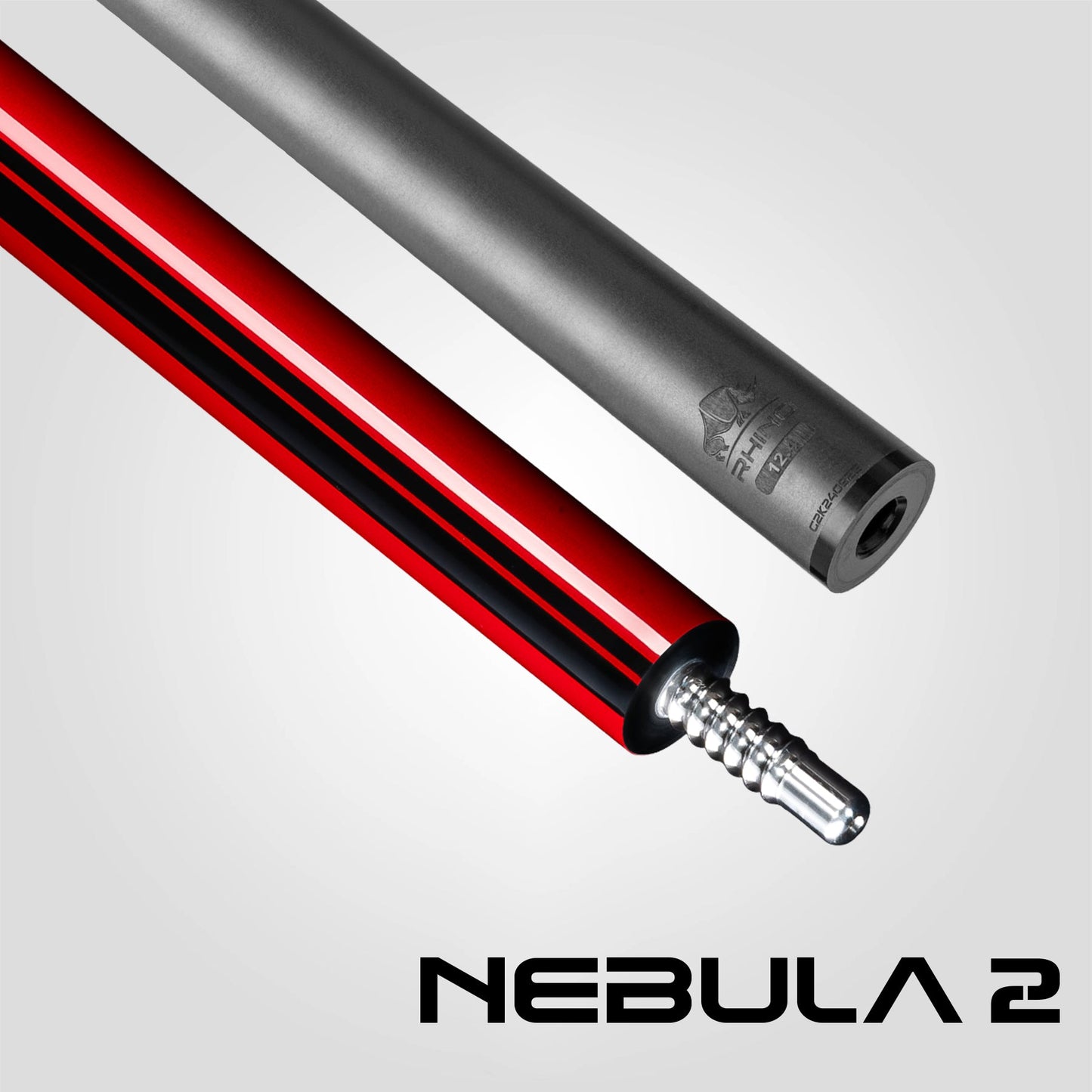 Nebula 2 Pool Cue - Crimson Red - Wrapless