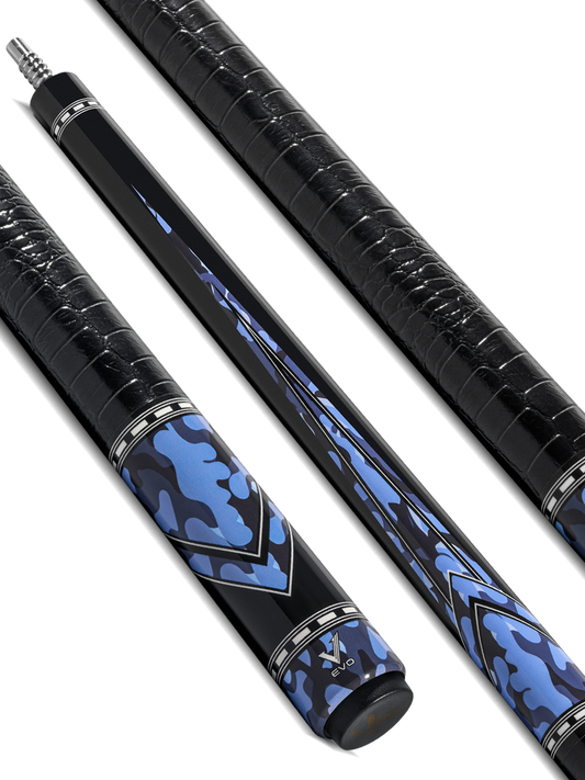 EVO RECON POOL CUE - PHANTOM - LEATHER WRAP