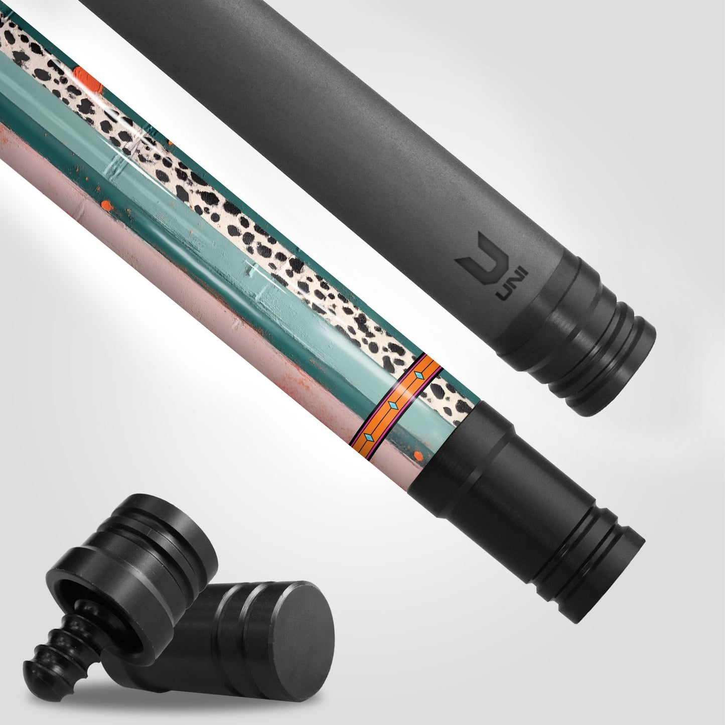 Urban Dalmatian Elite Carbon Fiber Pool Cue - High-Street Fashion & Animal Print Design Stick