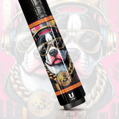 Uni Dog Carbon Fiber Pool Cue | Crypto Urban Hype Art