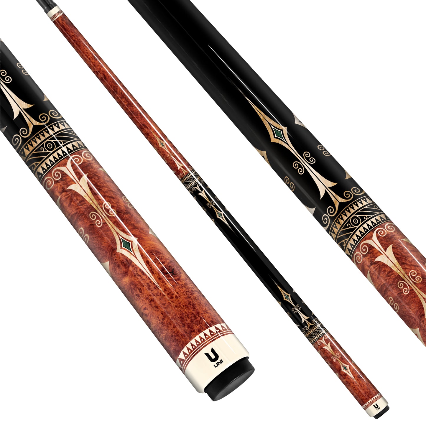 Premium Carbon Fiber Pool Cue – Đông Sơn Pattern Artist Series