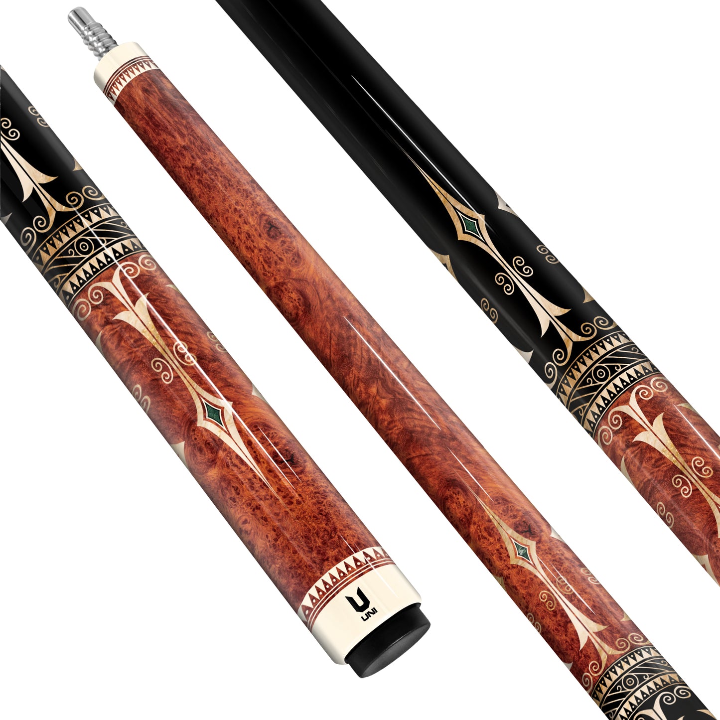 Premium Carbon Fiber Pool Cue – Đông Sơn Pattern Artist Series