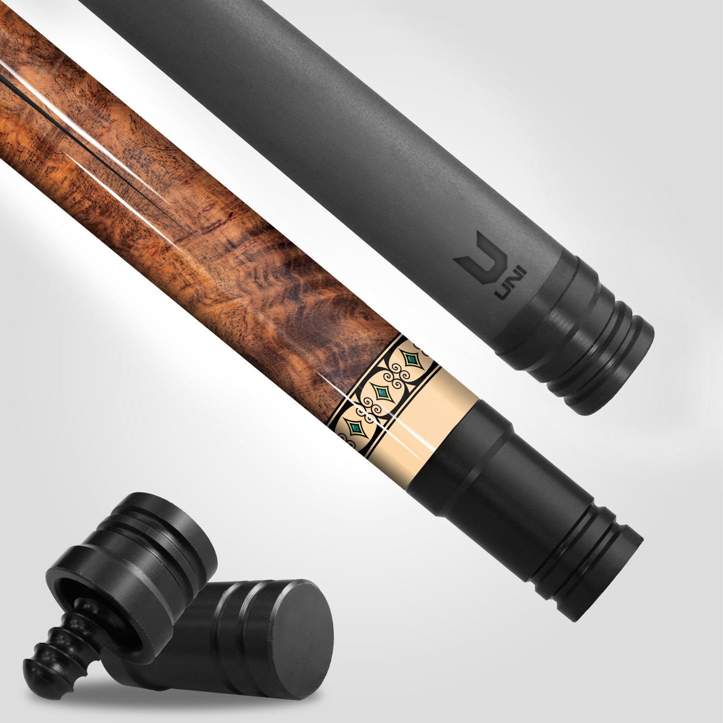 Premium Carbon Fiber Pool Cue – Đông Sơn Inspired Artistic Edition