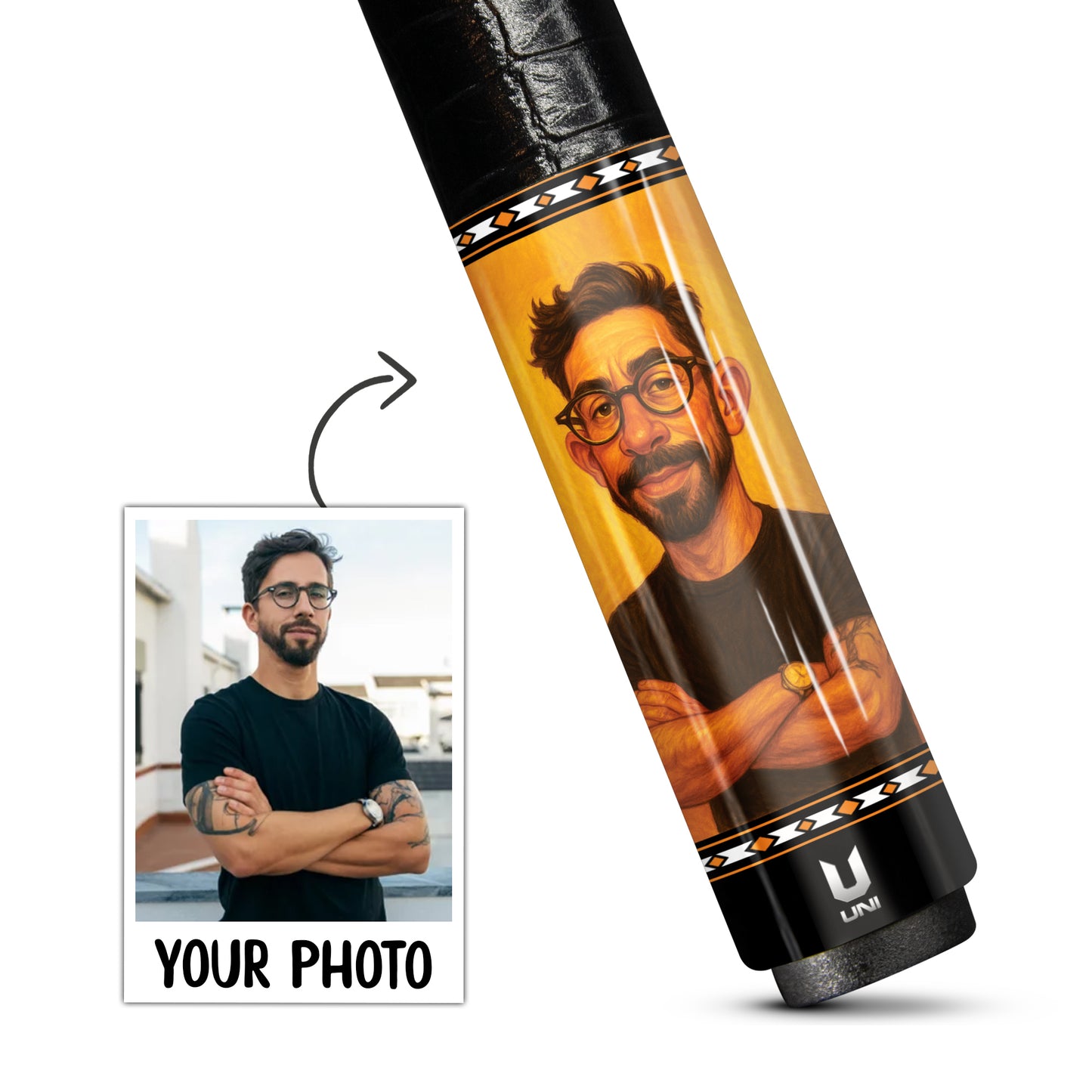 Thiết kế gậy bi-a theo phong cách hoạt hình cá nhân hóa – Gậy bi-a sợi carbon – Vẽ hoạt hình theo yêu cầu từ ảnh