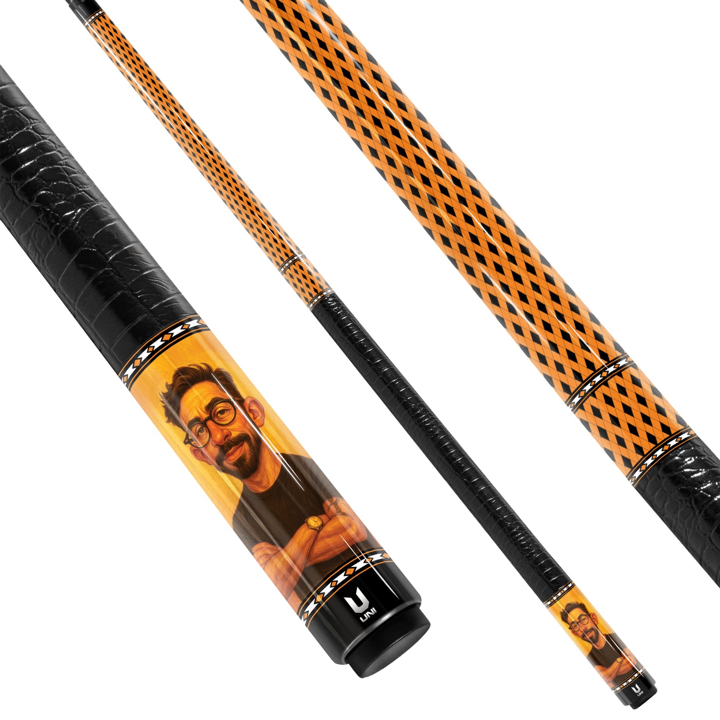 Thiết kế gậy bi-a theo phong cách hoạt hình cá nhân hóa – Gậy bi-a sợi carbon – Vẽ hoạt hình theo yêu cầu từ ảnh