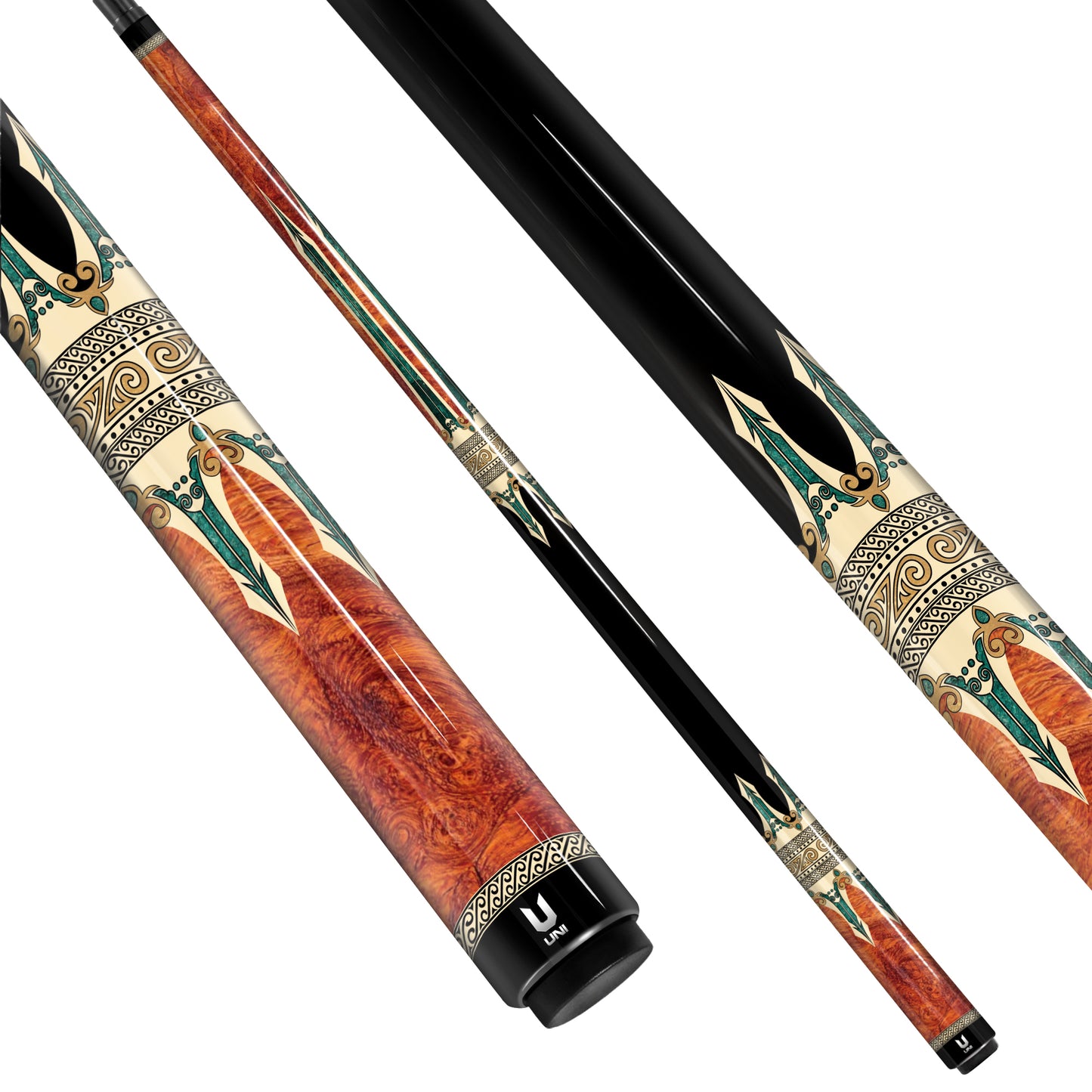 Dong Son Art Pattern Carbon Fiber Pool Cue – Vietnamese Heritage Collection