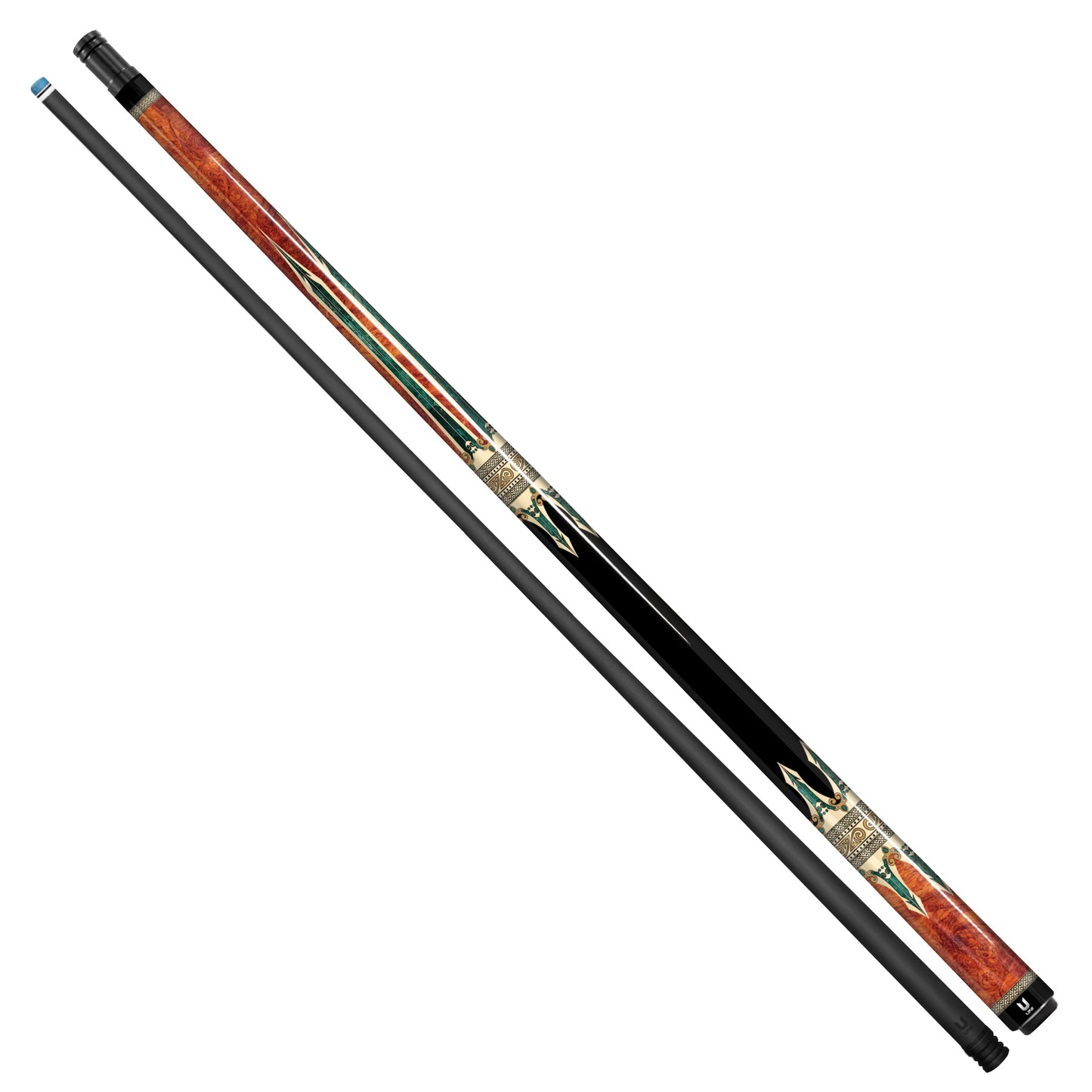 Dong Son Art Pattern Carbon Fiber Pool Cue – Vietnamese Heritage Collection