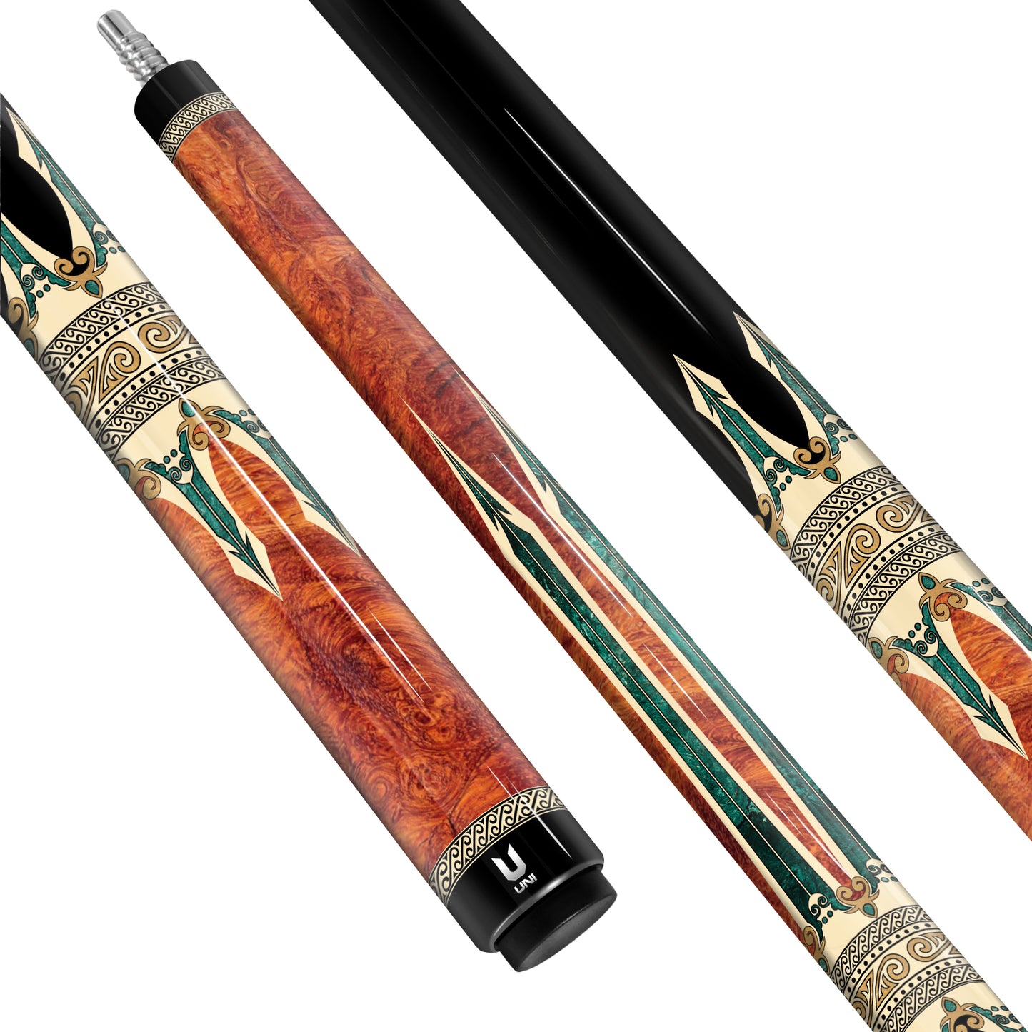 Dong Son Art Pattern Carbon Fiber Pool Cue – Vietnamese Heritage Collection