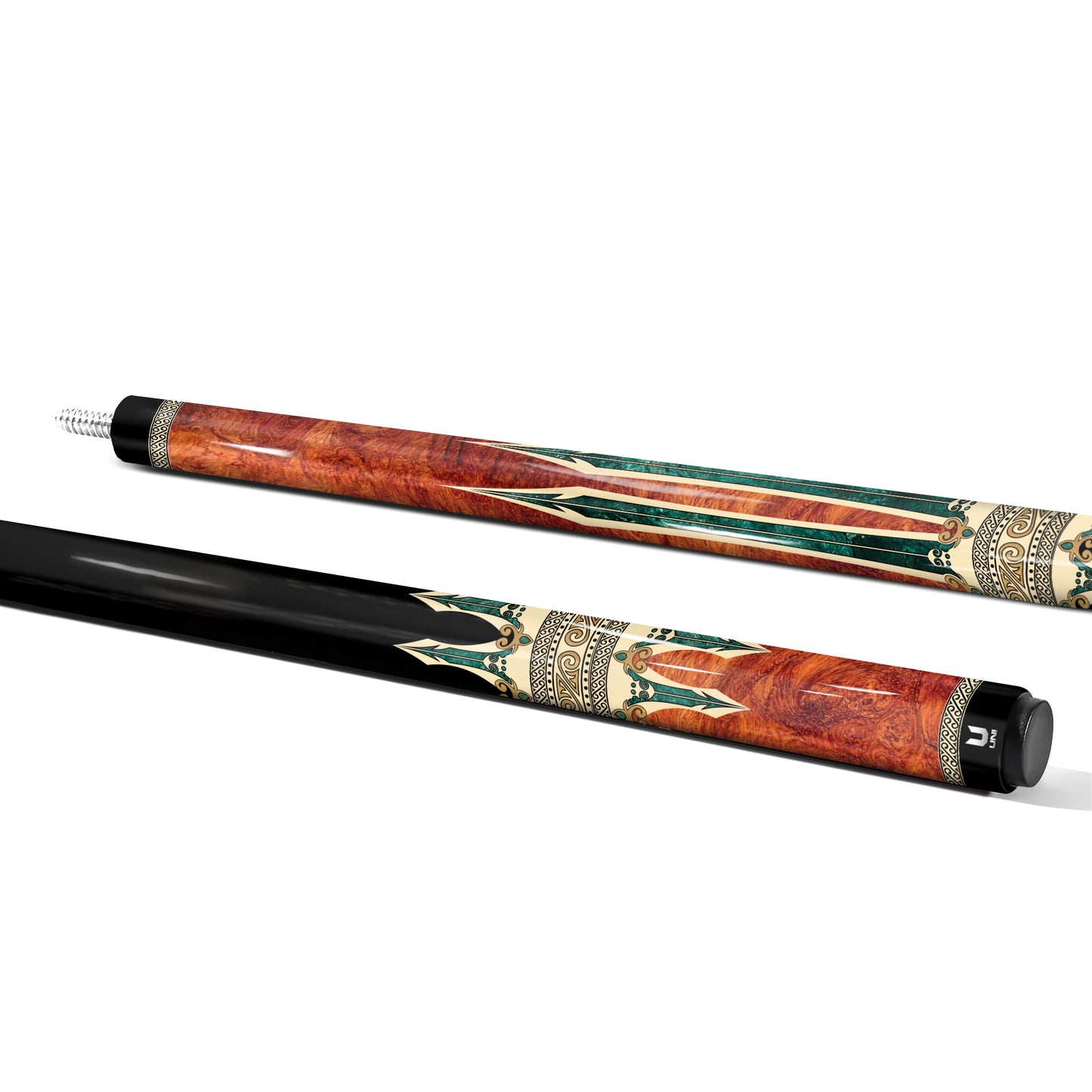 Dong Son Art Pattern Carbon Fiber Pool Cue – Vietnamese Heritage Collection