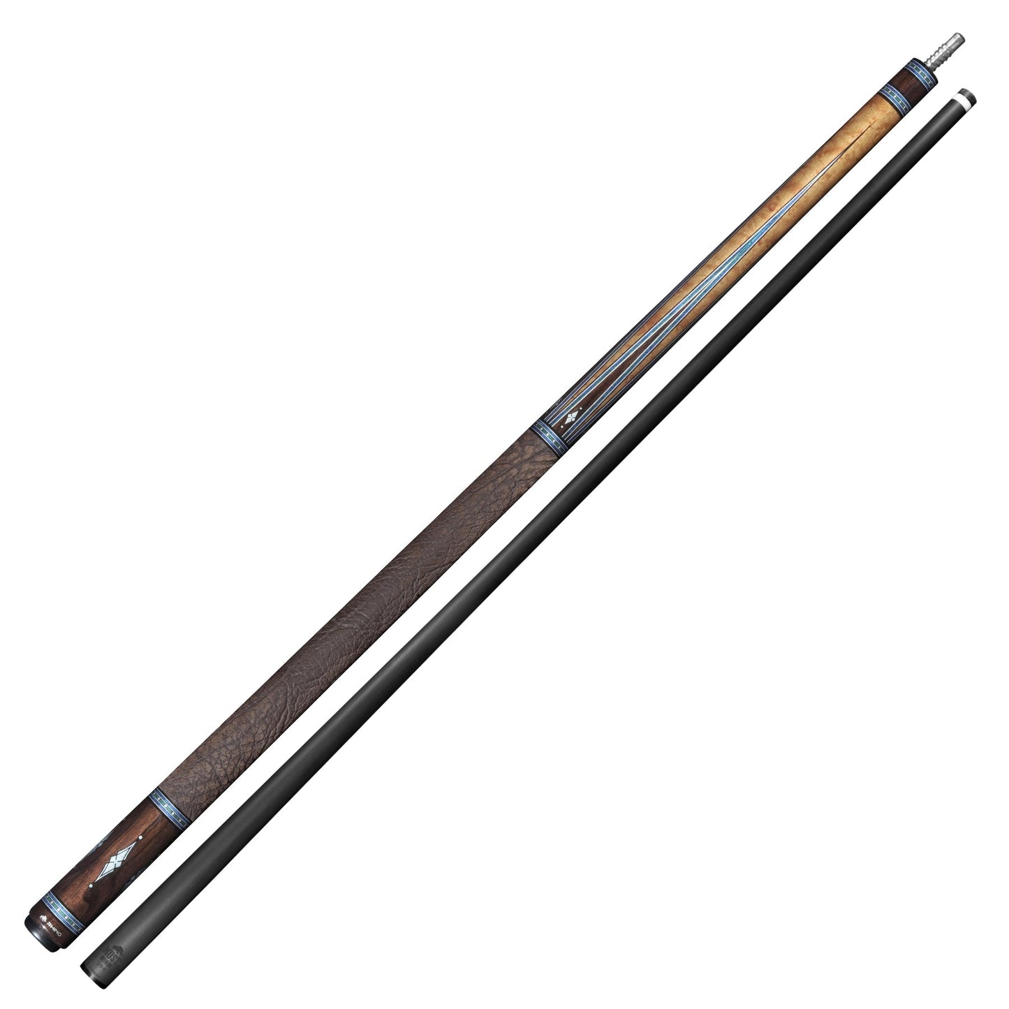 RHINO MUST POOL CUE - MU5 MAPLE AZURE INLAY