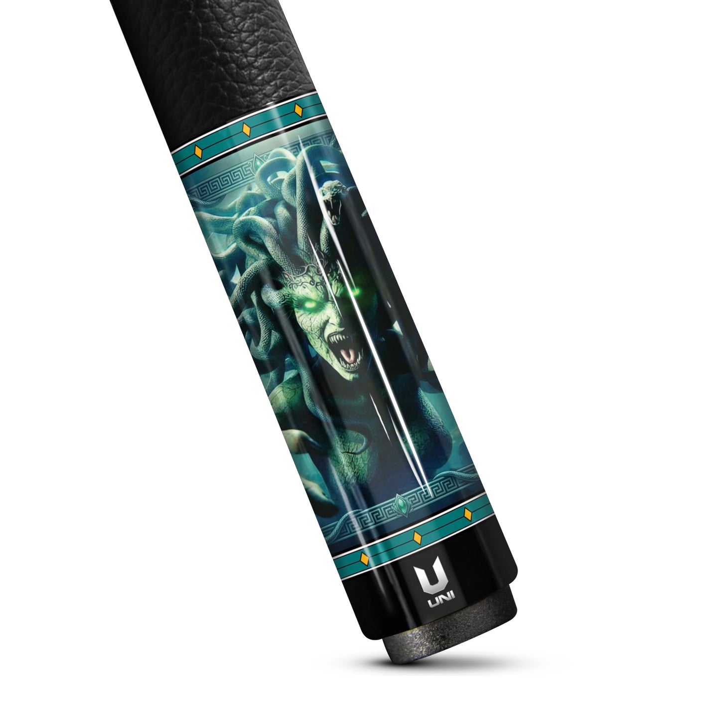 Medusa "Deep Abyss" Carbon Fiber Pool Cue – Emerald & Cyan Glow Design – Ultimate Precision & Low Deflection