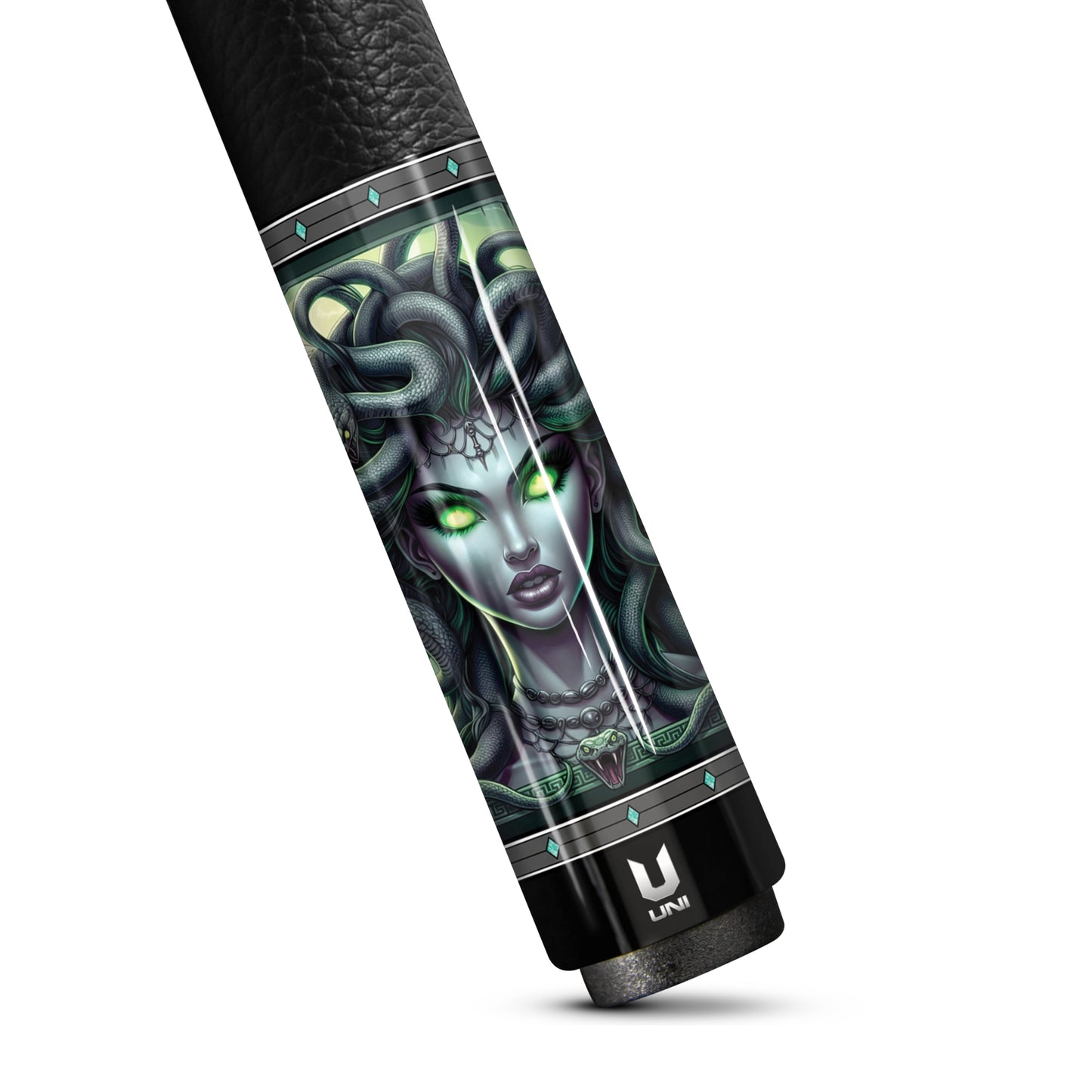 Medusa "Toxic Venom" Custom Carbon Fiber Billiard Cue - Neon Acid Green Glow Edition - Elite Low Deflection Performance Stick