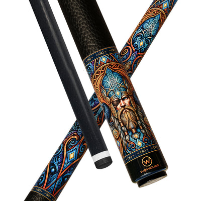 Wowcue Odin Norse God Glass Fiber Pool Cue | Viking Legend
