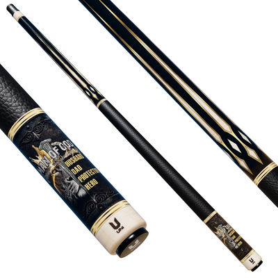 Uni Man of God Lion Carbon Fiber Pool Cue | Faith & Strength