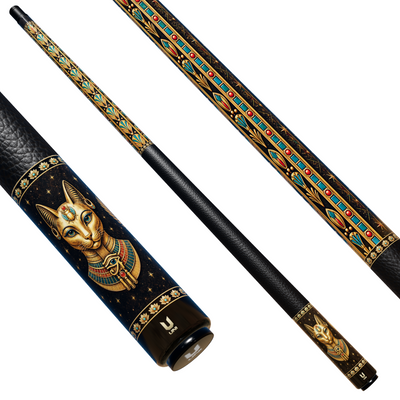Uni Bastet Egyptian Mythology Carbon Fiber Pool Cue | Ancient Egypt