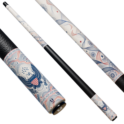Uni Bald Eagle Pool Cue | Great Seal Banknote Engraving Theme