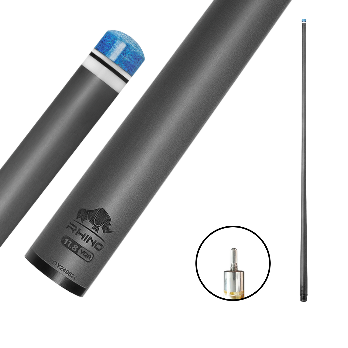 Rhino - 30" / Quick Release (VQR) Carbon Pool Cue Single Shaft