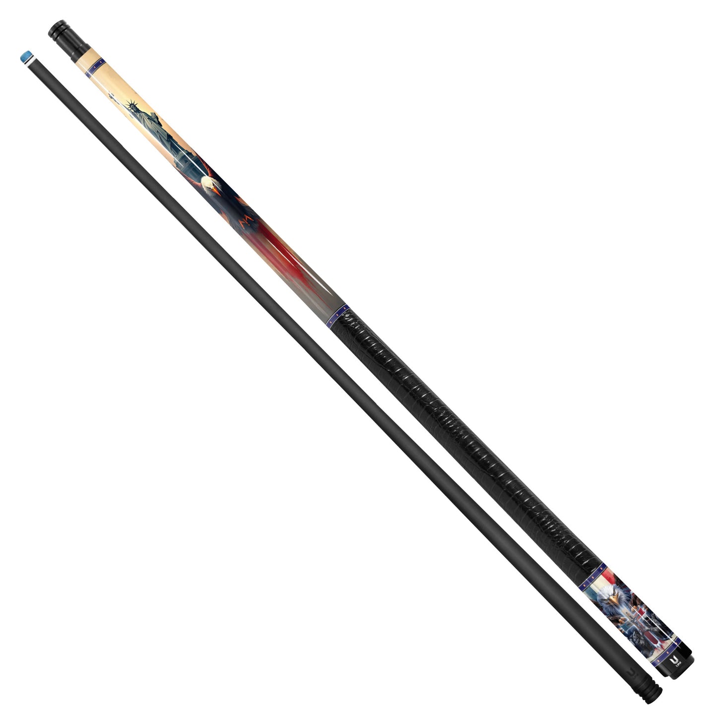 "Soldiers of Faith" Carbon Fiber Pool Cue – USA Hero Edition | Military & Religious Tribute Performance Stick