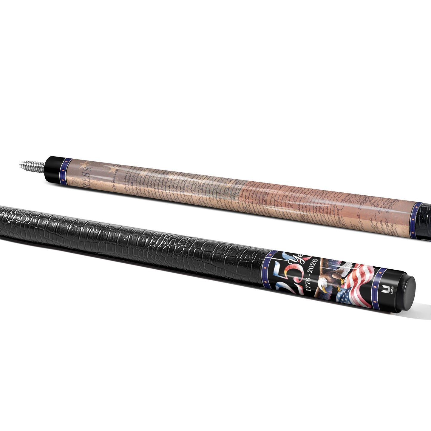 USA 250th Anniversary "Declaration of Independence" Carbon Fiber Pool Cue - Patriotic Heritage Edition (1776-2026)