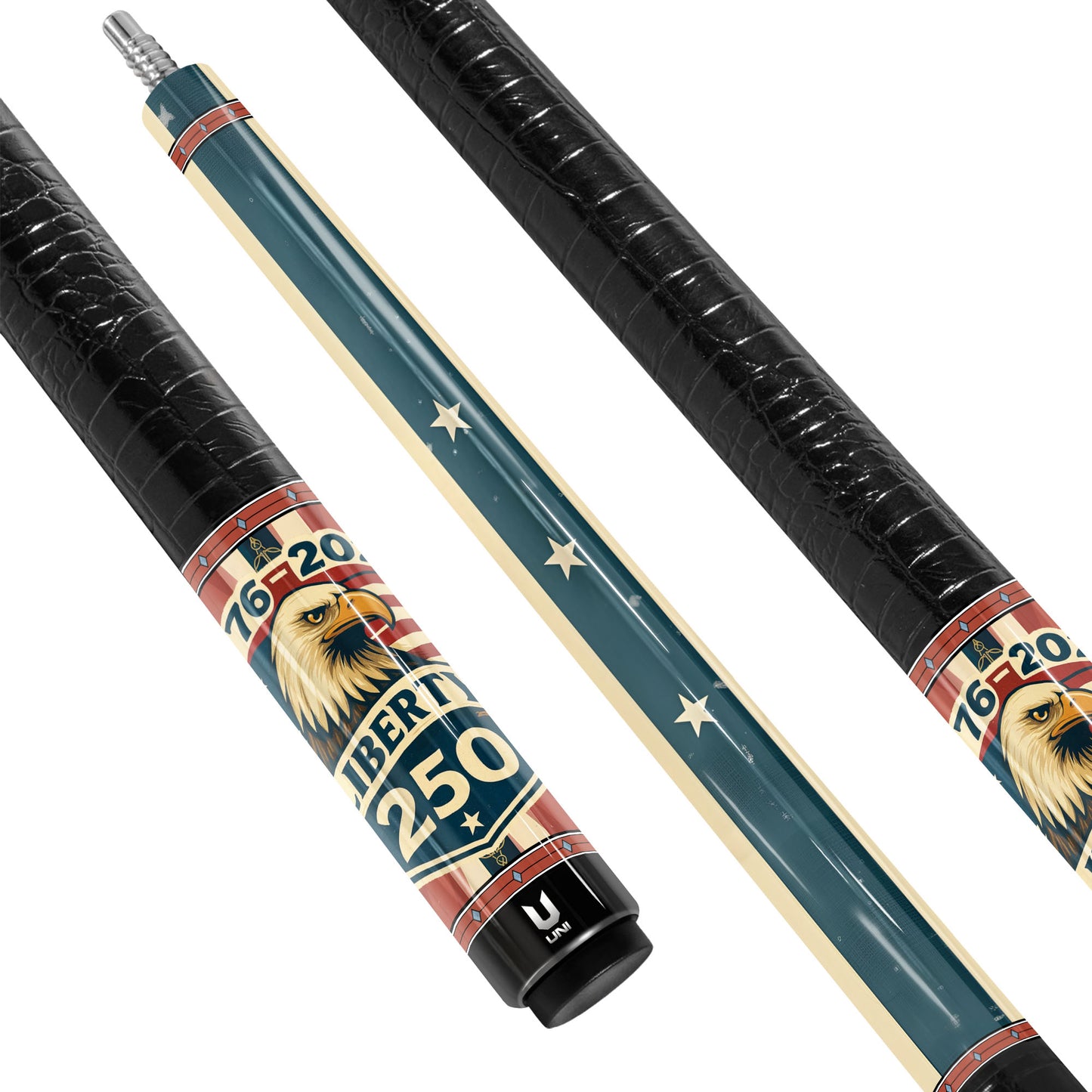 USA 250th Anniversary "Liberty" Carbon Fiber Pool Cue - Vintage 1776-2026 Sestercentennial Commemorative Stick