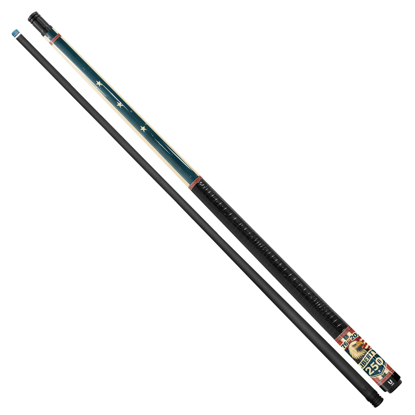 USA 250th Anniversary "Liberty" Carbon Fiber Pool Cue - Vintage 1776-2026 Sestercentennial Commemorative Stick