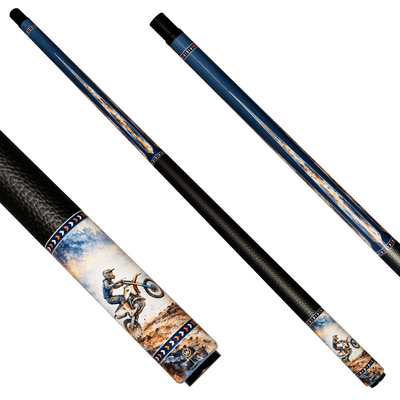 Wowcue Motocross Blaze Glass Fiber Pool Cue | Off-Road Adventure