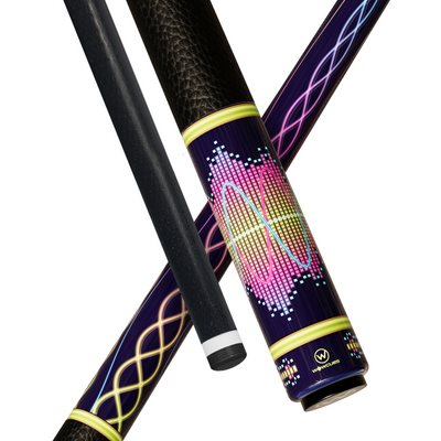 Wowcue Neon Pulse Glass Fiber Pool Cue | Neon Wave