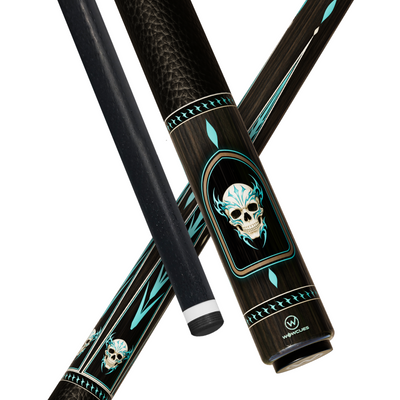Wowcue Skull Flame Glass Fiber Pool Cue | Gothic Skull