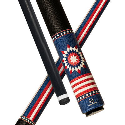 Wowcue USA Pride Glass Fiber Pool Cue | Lone Star Quilt Theme