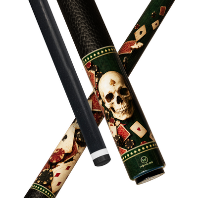Wowcue Skull Poker Cards Glass Fiber Pool Cue | Ace of Spades Theme