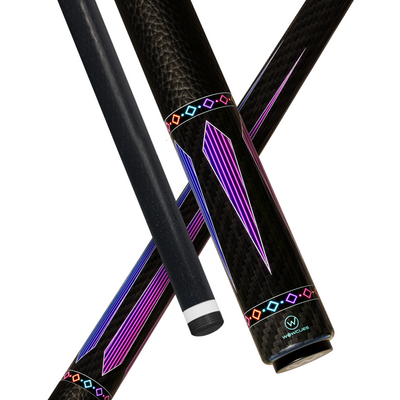 Wowcue Neon Prism Glass Fiber Pool Cue | Retro Neon