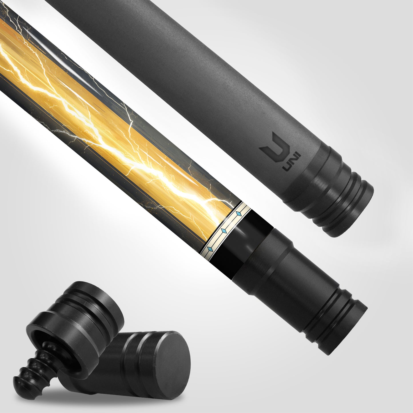 **Zeus God of Thunder Custom Carbon Fiber Billiard Cue - Limited Edition Mythical Series - High-Performance Low Deflection Pool Stick**