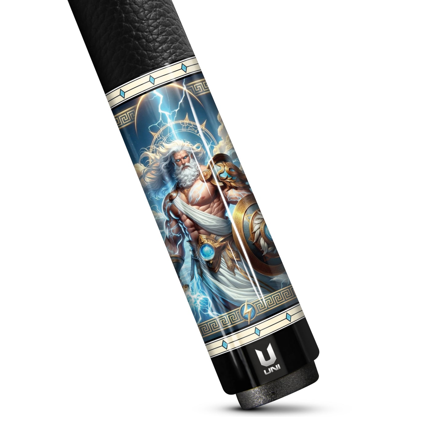 Zeus "Eternal Storm" Carbon Fiber Billiard Cue - High-Performance Low Deflection Pool Stick - Mythical God of Thunder Series - Pro-Level Pool Cue
