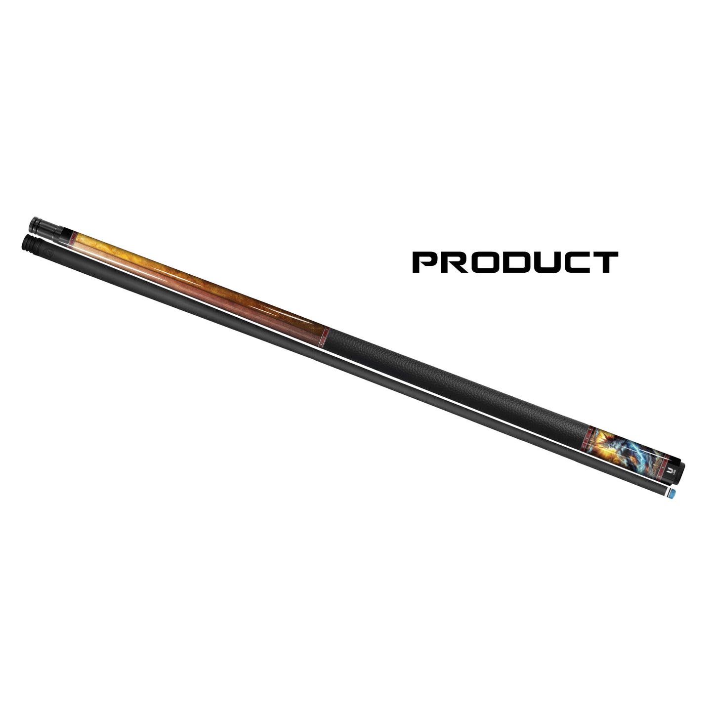 Zeus "Elemental Wrath" Carbon Fiber Billiard Cue - High-Performance Low Deflection Pool Stick - Tri-Element Mythic Series - Professional Grade Carbon Cue