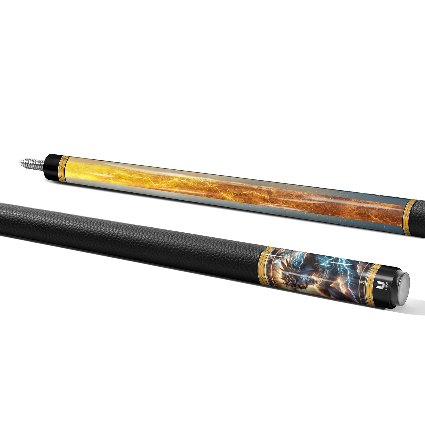 Zeus "Celestial Architect" Carbon Fiber Billiard Cue - Elite Low Deflection Performance - High-Tech Mythic Series Custom Pool Stick