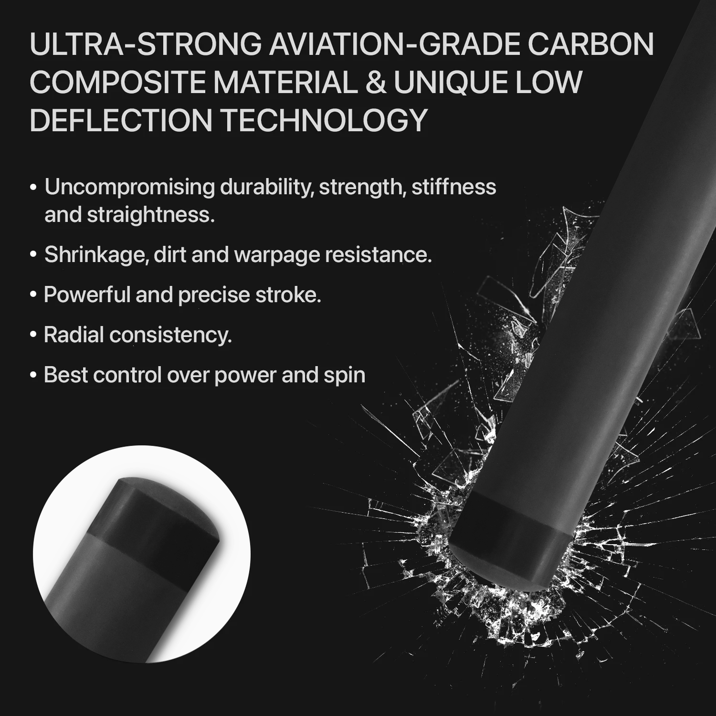 Rhino - 30" / Carbon Fiber Break Shaft