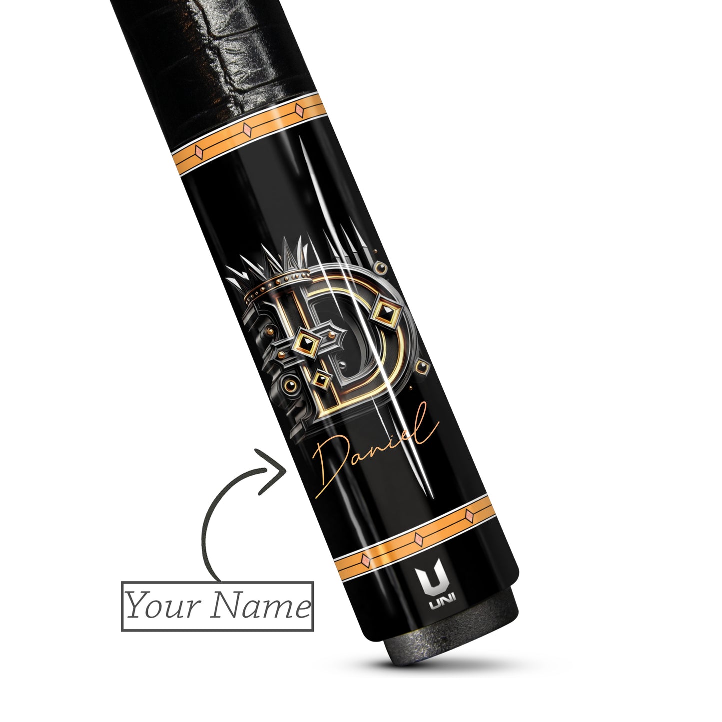 Premium Carbon Fiber Pool Cue - Custom Name